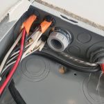 Electrical New construction home inspection open knock out