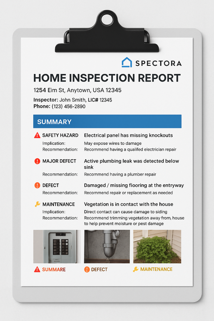 What a Home Inspection Report Should Look Like (And Red Flags) 2 Home Inspection Report